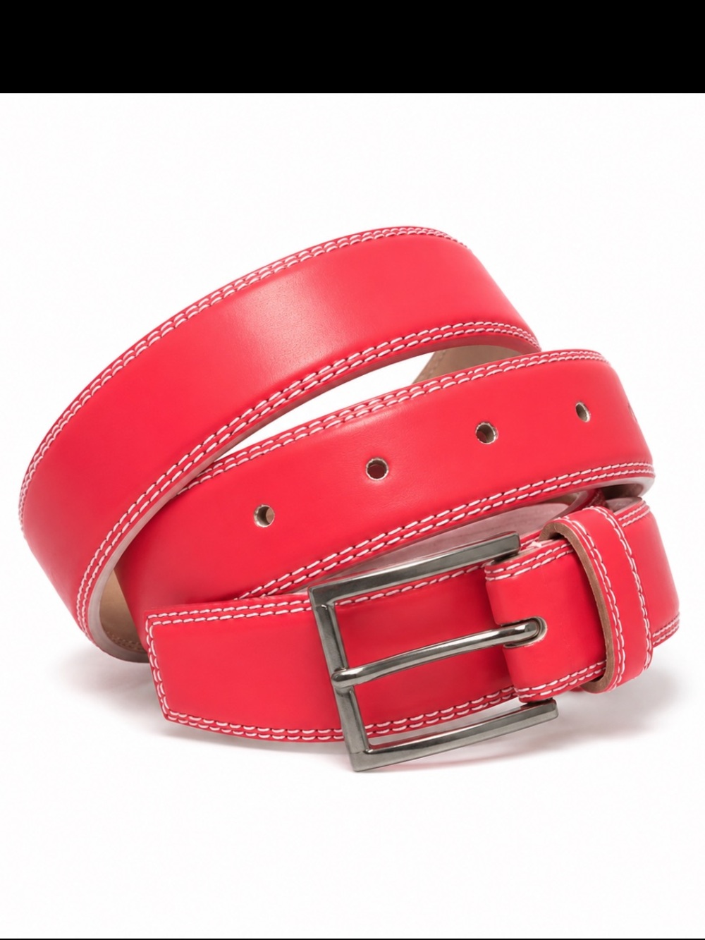 🖤5/$25 Classic pink coral women’s Belt silver buckle